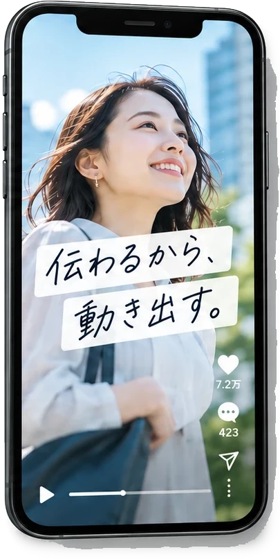 pitattoが制作した縦型広告動画のイメージ