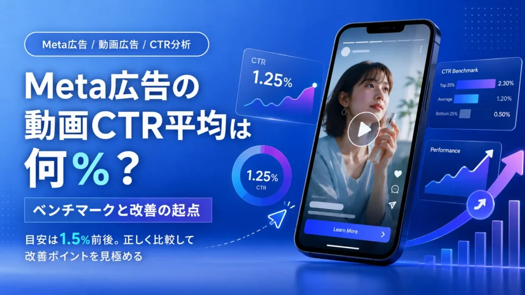 Meta広告の動画CTR平均は何%？ベンチマークと改善の起点