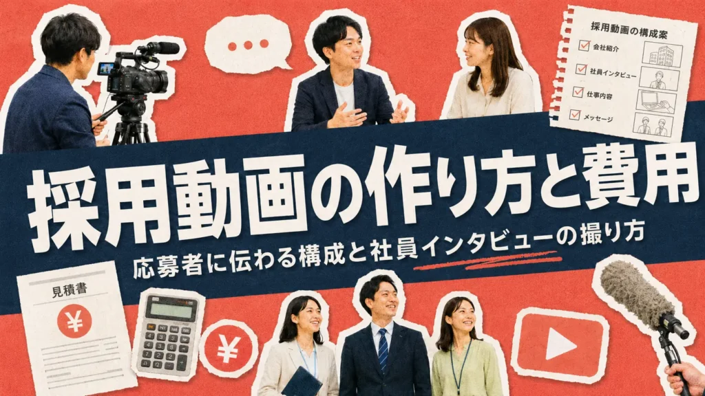 採用動画の作り方と費用｜応募者に伝わる構成と社員インタビューの撮り方