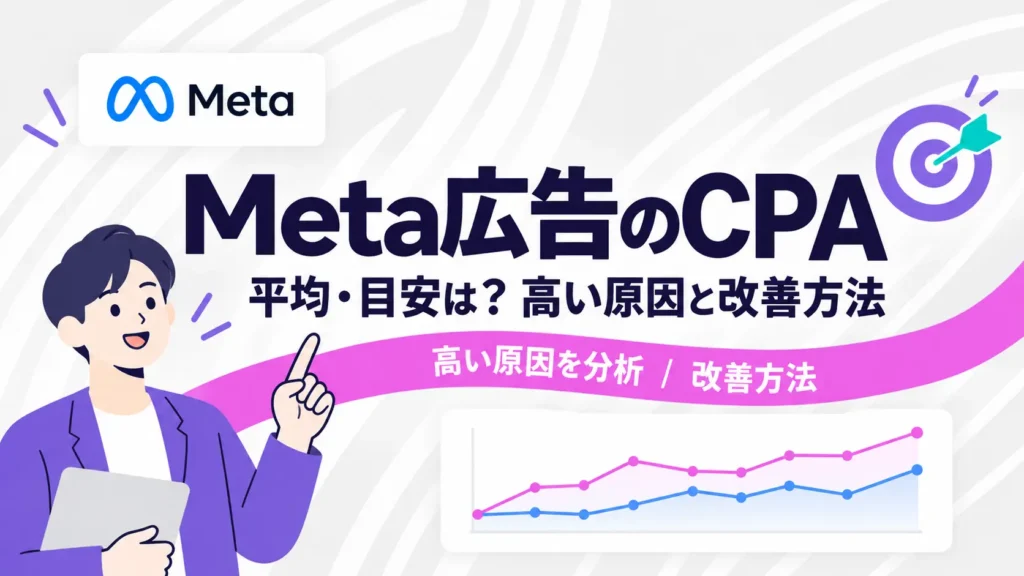 Meta広告のCPA平均・目安は？高い原因と改善方法